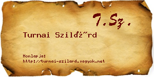 Turnai Szilárd névjegykártya